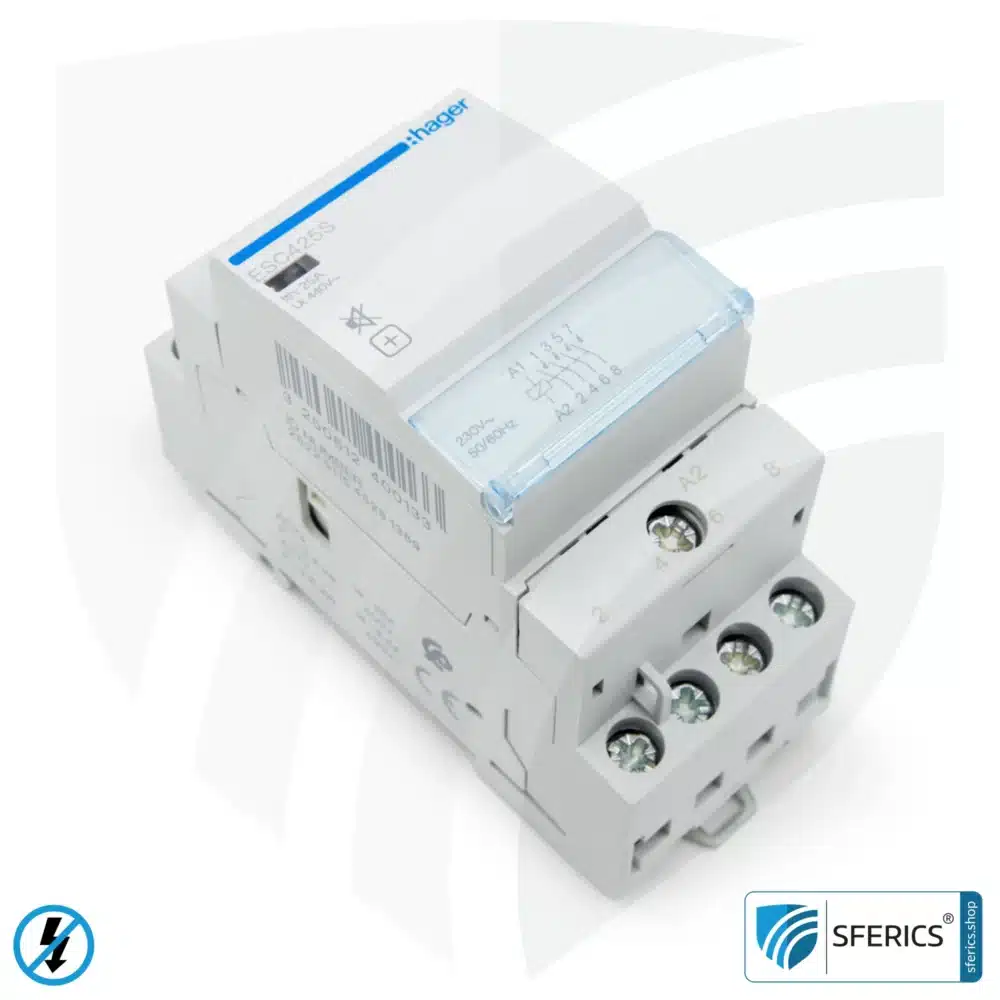 Hilfsrelais ESC 425S | Netzfreischaltung von 3~ Phasen Verbrauchern, mehrere Stromkreise, ... | Erweiterung des Feldfreischalters NA 16-1P Funk | Masterschalter Set-Up