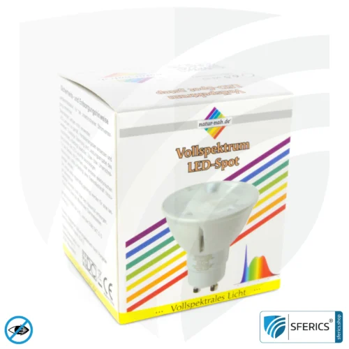 6,5 Watt LED Spot Vollspektrum 3step | Dimmbar mit LED Dimmer | Hell wie 35 Watt, 510 Lumen | CRI >93 | flimmerfrei | Tageslicht | GU10 | Business Qualität 15 6,5 Watt LED Spot Vollspektrum 3step | Dimmbar mit LED Dimmer | Hell wie 35 Watt, 510 Lumen | CRI über 93 | flimmerfrei | Tageslicht | GU10 | Business Qualität