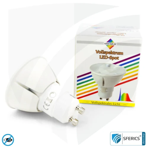 6,5 Watt LED Spot Vollspektrum 3step | Dimmbar mit LED Dimmer | Hell wie 35 Watt, 510 Lumen | CRI >93 | flimmerfrei | Tageslicht | GU10 | Business Qualität 14 6,5 Watt LED Spot Vollspektrum 3step | Dimmbar mit LED Dimmer | Hell wie 35 Watt, 510 Lumen | CRI über 93 | flimmerfrei | Tageslicht | GU10 | Business Qualität