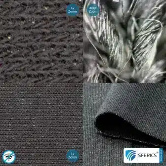 BLACK-JERSEY Abschirmstoff | ideal zur Herstellung von Bekleidung, Schlafhülle, usw. | HF Schirmdämpfung gegen Elektrosmog bis zu 40 dB | mobiler Schutz gegen Handystrahlung | 5G ready! 6 BLACK-JERSEY Abschirmstoff | ideal zur Herstellung von Bekleidung, Schlafhülle, usw. | HF Schirmdämpfung gegen Elektrosmog bis zu 40 dB | mobiler Schutz gegen Handystrahlung | 5G ready!