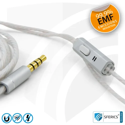 Luftkabel In-Ear Stereo Headset mit Mikrofon | AirTube CLASSIC | strahlungsfreie Technologie ohne Elektrosmog | weiss-silber | mit Klinkenstecker 19 Luftkabel In-Ear Stereo Headset mit Mikrofon | Air Tube CLASSIC | strahlungsfreie Technologie ohne Elektrosmog | weiss-silber | mit Klinkenstecker