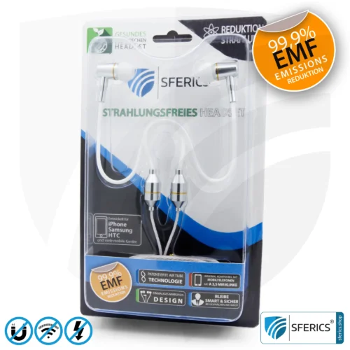 Luftkabel In-Ear Stereo Headset mit Mikrofon | AirTube CLASSIC | strahlungsfreie Technologie ohne Elektrosmog | weiss-silber | mit Klinkenstecker 16 Luftkabel In-Ear Stereo Headset mit Mikrofon | Air Tube CLASSIC | strahlungsfreie Technologie ohne Elektrosmog | weiss-silber | mit Klinkenstecker