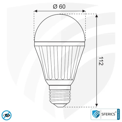 8 Watt LED Vollspektrum, dimmbar (TRIAC) | Hell wie 60 Watt, 560 Lumen | CRI 97 | flimmerarm | Tageslicht | E27 | Business Qualität 7 8 Watt LED Vollspektrum, dimmbar (TRIAC) | Hell wie 60 Watt, 560 Lumen | CRI 97 | flimmerarm | Tageslicht | E27 | Business Qualität