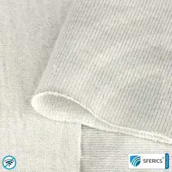 WHITE-JERSEY Abschirmstoff | ideal zur Herstellung von Bekleidung, Schlafhülle, usw. | HF Schirmdämpfung gegen Elektrosmog bis zu 40 dB | mobiler Schutz gegen Handystrahlung | 5G ready! 1 WHITE-JERSEY Abschirmstoff | ideal zur Herstellung von Bekleidung, Schlafhülle, usw. | HF Schirmdämpfung gegen Elektrosmog bis zu 40 dB | mobiler Schutz gegen Handystrahlung | 5G ready!