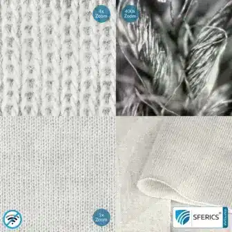 WHITE-JERSEY Abschirmstoff | ideal zur Herstellung von Bekleidung, Schlafhülle, usw. | HF Schirmdämpfung gegen Elektrosmog bis zu 40 dB | mobiler Schutz gegen Handystrahlung | 5G ready! 6 WHITE-JERSEY Abschirmstoff | ideal zur Herstellung von Bekleidung, Schlafhülle, usw. | HF Schirmdämpfung gegen Elektrosmog bis zu 40 dB | mobiler Schutz gegen Handystrahlung | 5G ready!