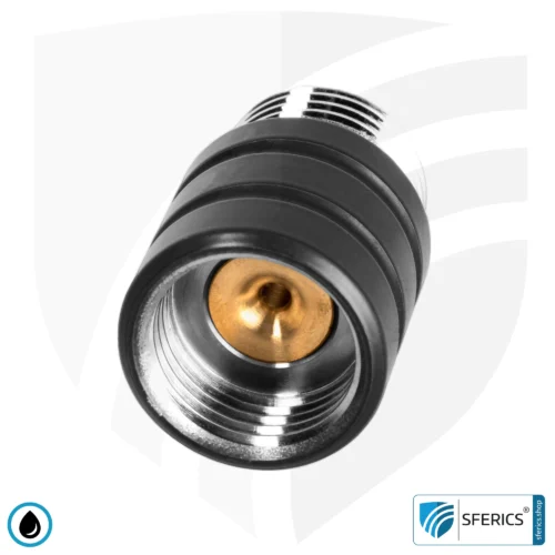 Handdusche UPGRADE DELUXE SET 10 Legio | ET10L Wasserspar Adapter + Design Duschkopf - Handbrause | ecoturbino® 19 ecoturbino Duschadapter schwarz