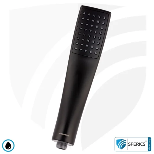 Handdusche UPGRADE DELUXE SET 10 Legio | ET10L Wasserspar Adapter + Design Duschkopf - Handbrause | ecoturbino® 15 Handdusche UPGRADE DELUXE SET 10 Legio | ET10L Wasserspar Adapter + Design Duschkopf - Handbrause | ecoturbino® schwarz