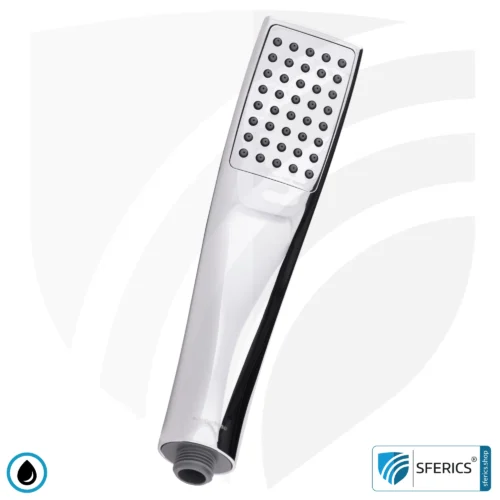 Handdusche UPGRADE DELUXE SET 10 Legio | ET10L Wasserspar Adapter + Design Duschkopf - Handbrause | ecoturbino® 12 Handdusche UPGRADE DELUXE SET 10 Legio | ET10L Wasserspar Adapter + Design Duschkopf - Handbrause | ecoturbino® silber