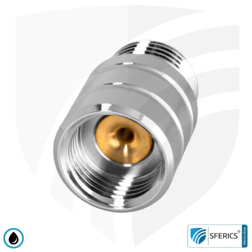 Handdusche UPGRADE DELUXE SET 10 Legio | ET10L Wasserspar Adapter + Design Duschkopf - Handbrause | ecoturbino® 18 ecoturbino Duschadapter silber