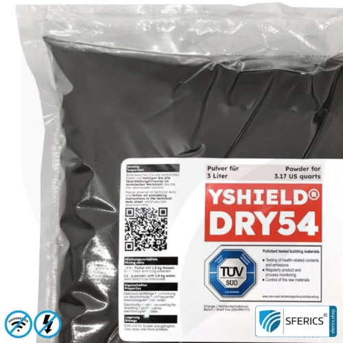 Abschirmfarbe DRY54 Spezial Pulverfarbe | HF Schirmdämpfung gegen Elektrosmog bis zu 84 dB bei 40 GHz | TÜV SÜD zertifiziert | Effektiv bei 5G! 13 Abschirmfarbe DRY54 Spezial Pulverfarbe | HF Schirmdämpfung gegen Elektrosmog bis zu 84 dB bei 40 GHz | TÜV SÜD zertifiziert | Effektiv bei 5G!