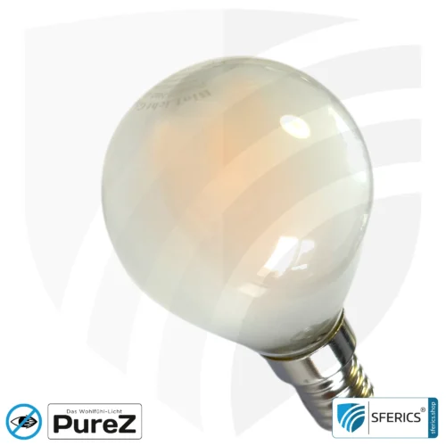 4 Watt LED Filament Pure-Z NEO | Hell wie 38 Watt, 400 Lumen | CRI 97 | flimmerfrei | warmweiß | E14 13 4 Watt LED Filament Pure-Z NEO | Hell wie 38 Watt, 400 Lumen | CRI 97 | flimmerfrei | warmweiß | E14