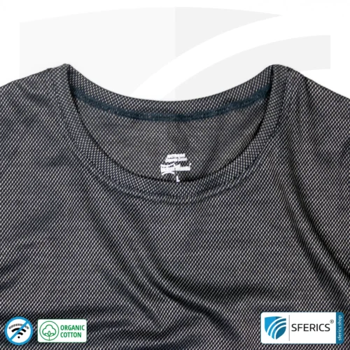 Abschirmendes ANTIWAVE Shirt für Herren | schwarz | Schutz bis zu 30 dB vor HF Elektrosmog (Handy, WLAN, LTE) | Ideal für elektrosensible Menschen 8 Abschirmendes ANTIWAVE Shirt für Herren | schwarz | Schutz bis zu 30 dB vor HF Elektrosmog (Handy, WLAN, LTE) | Ideal für elektrosensible Menschen