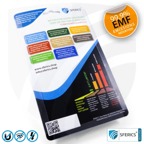 Strahlungsfreies SFERICS® ergonomisches In-Ear Stereo Kopfhörer | AirTube MINI mit USB C Stecker | Elektrosmog reduzierender Kopfhörer mit Luftkabel Technologie und leistungstarkem Mikrofon | weiss-silber 19 Luftkabel In-Ear Stereo Headset mit Mikrofon | AirTube SMART | strahlungsfreie Technologie ohne Elektrosmog | weiss-silber | mit USB C Stecker für moderne Endgeräte