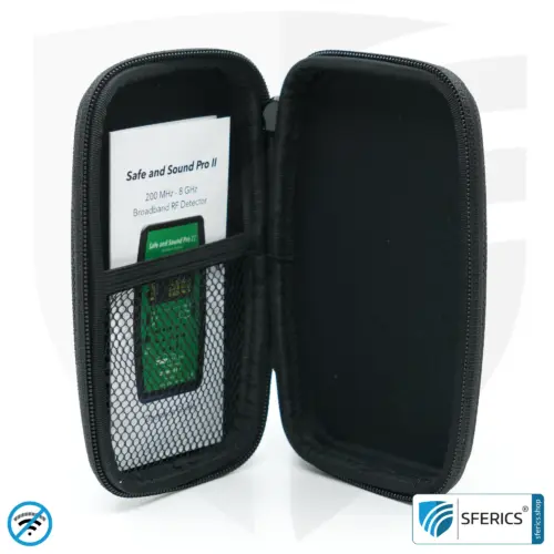 SAFE AND SOUND PRO 2 Elektrosmog Detektor | Einzigartiger Messbereich bis 3.180.000 µW/m² | Semiprofi Breitband HF Messgerät für Einsteiger | Erkennung von EMF Funkstrahlung bis 8 GHz, inklusive 5G! | Modell 2025