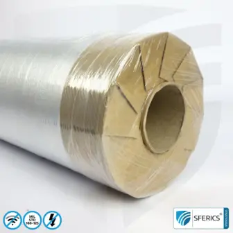 A300 HEMP Abschirmvlies | Abschirmung nach Militärstandard MIL-STD-188-125 | HF Schirmdämpfung bis 123 dB | hoch effektiv gegen Funkstrahlung + elektromagnetische Impulse. 90 cm Breite. 7 A300 HEMP | Abschirmung nach Militärstandard MIL-STD-188-125 | doppelt kaschiertes Vlies für redundante High-End Abschirmung EMF | HF Schirmdämpfung bis 123 dB | hoch effektiv gegen Funkstahlung + elektromagnetische Impulse. 90 cm Breite.
