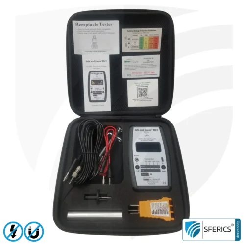 SAFE AND SOUND EM3 Detektor | Präzises 3-in-1 EMF Niederfrequenz Messgerät für Elektrosmog | Frequenzbereich 16 Hz - 120 kHz | 3D Magnetfeldmessung 9 Safe & Sound EM3 Detektor | Frequenzbereich 16 Hz - 120 kHz | Hohe Empfindlichkeit ab 1 nT (0,01 mG) | 3D Magnetfeldmessung