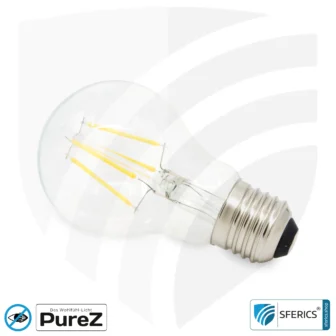 4,2 Watt LED Filament Pure-Z NEO | Hell wie 38 Watt, 400 Lumen | CRI 97 | flimmerfrei | warmweiß | E27 | klar