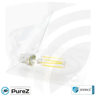 4 Watt LED Filament Kerze Pure-Z NEO | Hell wie 38 Watt, 400 Lumen | CRI 97 | flimmerfrei | warmweiß | E14 13 4 Watt LED Filament Kerze Pure-Z NEO | Hell wie 38 Watt, 400 Lumen | CRI 97 | flimmerfrei | warmweiß | E14 | klar