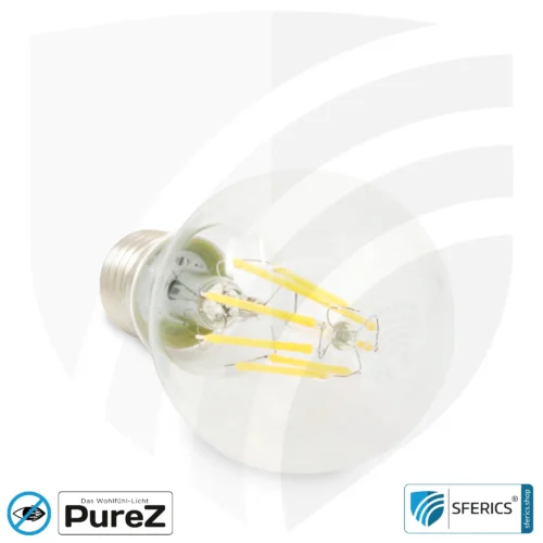 8,2 Watt LED Filament Pure-Z NEO | Hell wie 66 Watt, 830 Lumen | CRI 97 | flimmerfrei | warmweiß | E27 14 8,2 Watt LED Filament Pure-Z NEO | Hell wie 66 Watt, 830 Lumen | CRI 97 | flimmerfrei | warmweiß | E27 | klar