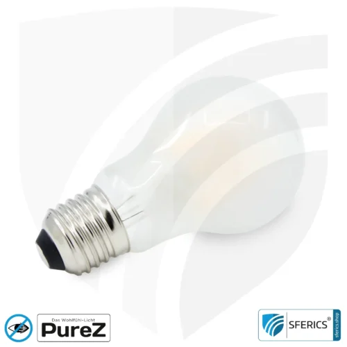 8,2 Watt LED Filament Pure-Z NEO | Hell wie 66 Watt, 830 Lumen | CRI 97 | flimmerfrei | warmweiß | E27 10 8,2 Watt LED Filament Pure-Z NEO | Hell wie 66 Watt, 830 Lumen | CRI 97 | flimmerfrei | warmweiß | E27 | matt