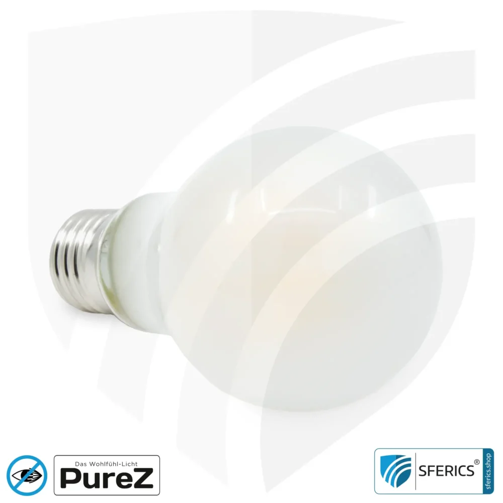 8,2 Watt LED Filament Pure-Z NEO | Hell wie 66 Watt, 830 Lumen | CRI 97 | flimmerfrei | warmweiß | E27 | matt