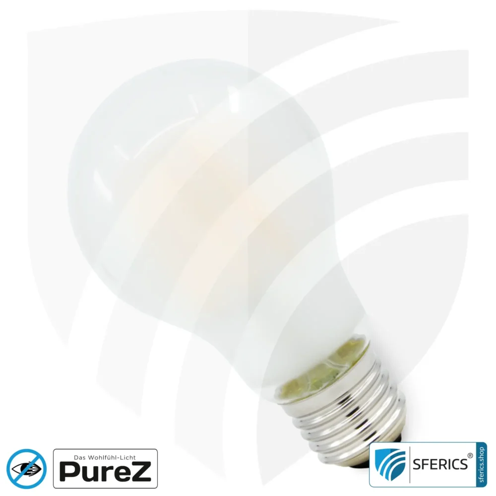 8,2 Watt LED Filament Pure-Z NEO | Hell wie 66 Watt, 830 Lumen | CRI 97 | flimmerfrei | warmweiß | E27 | matt