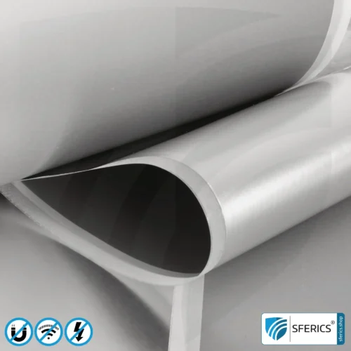 Magnetfeld Abschirmfolie M2A | sehr dünne, zweilagige Folie zur wirkungsvollen Magnetfeld Abschirmung | Aluminiumoberfläche für sehr hohe HF Schirmdämpfung | 21 cm Breite | erdbar 10 Magnetfeld Abschirmfolie M2A | sehr dünne, zweilagige Folie zur wirkungsvollen Magnetfeld Abschirmung | Aluminiumoberfläche für sehr hohe HF Schirmdämpfung | 21 cm Breite | erdbar