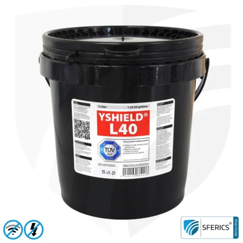 Abschirmfarbe SAFEBUILD L40 für technische Anwendungen | HF Schirmdämpfung gegen Elektrosmog bis zu 90 dB bei 40 GHz | Kein Graphit-Effekt = färbt nicht ab | TÜV SÜD zertifiziert 8 Abschirmfarbe SAFEBUILD L40 für technische Anwendungen | HF Schirmdämpfung gegen Elektrosmog bis zu 90 dB bei 40 GHz | Kein Graphit-Effekt = färbt nicht ab | TÜV SÜD zertifiziert