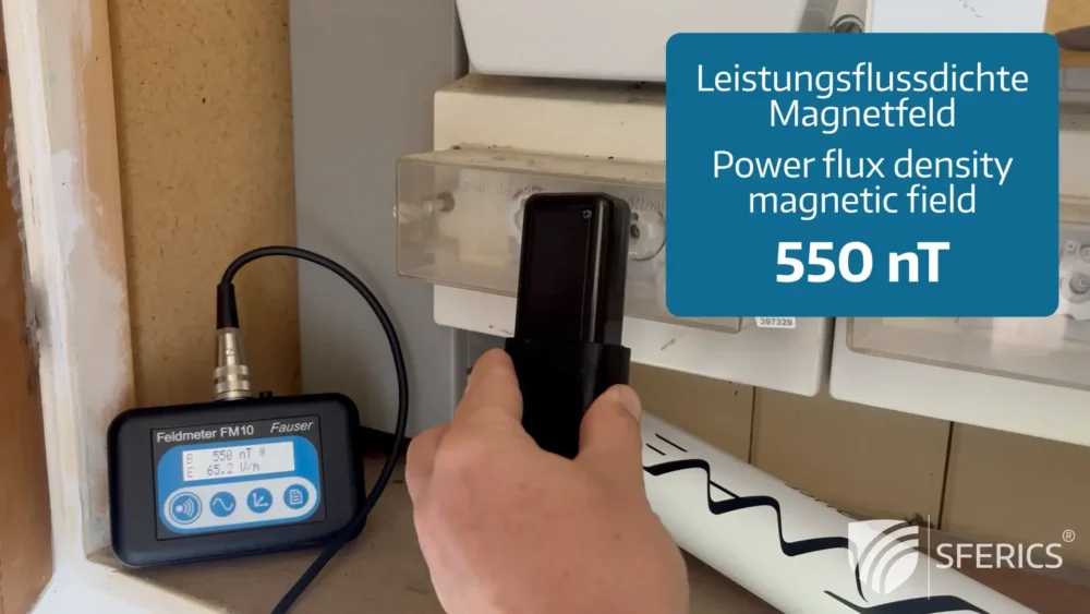 Magnetfeld Messung 1 - ohne Magnetfeld Abschirmfolie