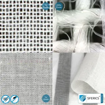 VENTUS Abschirmstoff | ideal zur Herstellung von Vorhang, Baldachin + Raumteiler | HF Schirmdämpfung gegen Elektrosmog bis zu 47 dB | Effektiv gegen 5G! 6 VENTUS Abschirmstoff | ideal zur Herstellung von Vorhängen und Baldachinen | HF Schirmdämpfung gegen Elektrosmog bis zu 47 dB | Effektiv gegen 5G!