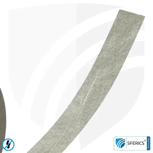 Erdungsband EB1, selbstklebend | Erdung von Abschirmfarbe, Abschirmgewebe oder Abschirmvlies | 10 Meter Länge 8 erdungsband eb1 detail sferics 2000