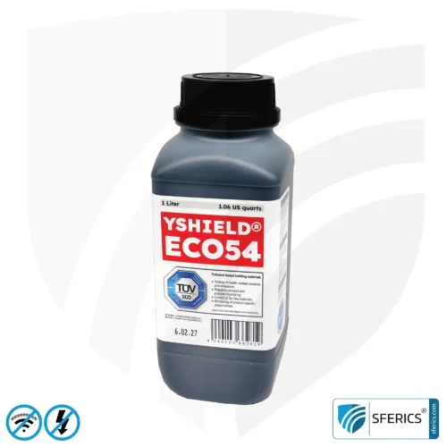 Abschirmfarbe ECO54 | Spezialfarbe ohne Konservierungsmittel für den Innenbereich | HF Schirmdämpfung gegen Elektrosmog bis 75 dB bei 40 GHz 1 Abschirmfarbe ECO54 | Spezialfarbe ohne Konservierungsmittel für den Innenbereich | HF Schirmdämpfung gegen Elektrosmog bis 75 dB bei 40 GHz