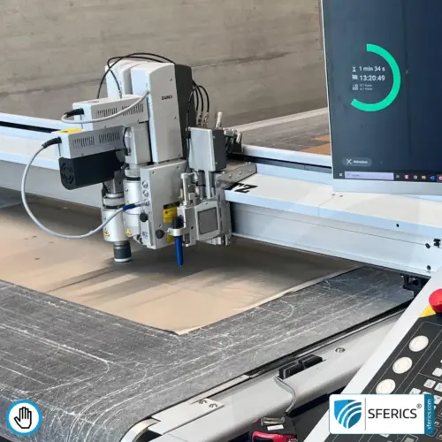 Zuschnitt-Service für Abschirmmaterialien | Lohnzuschnitt | Präzises Cutting mit Zünd G3 Schneideplotter