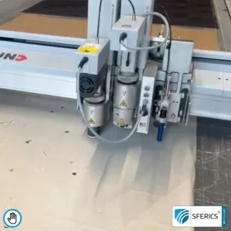 Zuschnitt-Service für Abschirmmaterialien | Lohnzuschnitt | Präzises Cutting mit Zünd G3 Schneideplotter