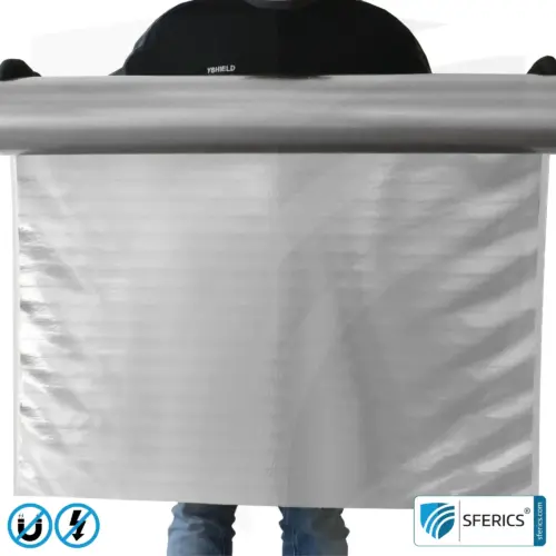 Magnetfeld Abschirmfolie M6L-9X | sechslagige Folie zur wirkungsvollen Schirmdämpfung von Magnetfeldern | 90 cm Breite 1 Magnetfeld Abschirmfolie M6L-9X | sechslagige Folie zur wirkungsvollen Schirmdämpfung von Magnetfeldern | 90 cm Breite