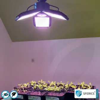 LED Vollspektrum Pflanzenstrahler Set FLEX mit 100 Watt | E27 Aufzuchtlampe | 50/75/100 W schaltbar | Business Qualität 7 LED Vollspektrum Pflanzenstrahler mit 100 Watt | Tageslicht Aufzuchtlampe | E27 | Business Qualität