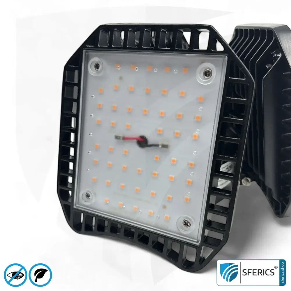 LED Vollspektrum Pflanzenstrahler mit 100 Watt | Tageslicht Aufzuchtlampe | E27 | Business Qualität