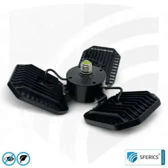 LED Vollspektrum Pflanzenstrahler Set FLEX mit 100 Watt | E27 Aufzuchtlampe | 50/75/100 W schaltbar | Business Qualität 6 LED Vollspektrum Pflanzenstrahler mit 100 Watt | Tageslicht Aufzuchtlampe | E27 | Business Qualität